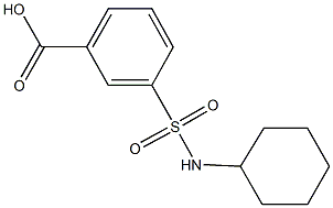 3-[(cyclohexylamino)sulfonyl]benzoic acid 结构式