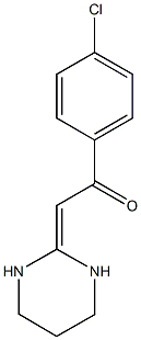 1-(4-chlorophenyl)-2-tetrahydro-2(1H)-pyrimidinylideneethanone 结构式