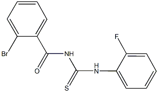 N-(2-bromobenzoyl)-N'-(2-fluorophenyl)thiourea 结构式