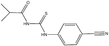 N-(4-cyanophenyl)-N'-isobutyrylthiourea 结构式