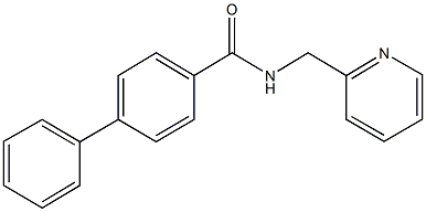 N-(2-pyridinylmethyl)[1,1'-biphenyl]-4-carboxamide 结构式