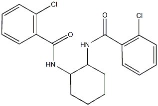 2-chloro-N-{2-[(2-chlorobenzoyl)amino]cyclohexyl}benzamide 结构式