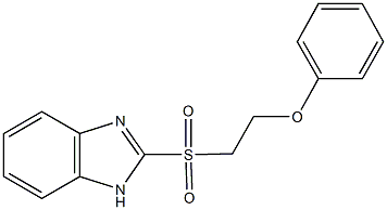 1H-benzimidazol-2-yl 2-phenoxyethyl sulfone 结构式