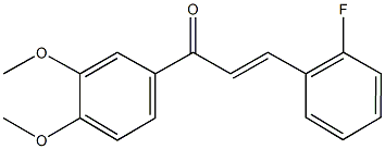 1-(3,4-dimethoxyphenyl)-3-(2-fluorophenyl)-2-propen-1-one 结构式