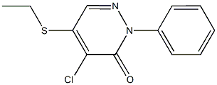 4-chloro-5-(ethylsulfanyl)-2-phenyl-3(2H)-pyridazinone 结构式