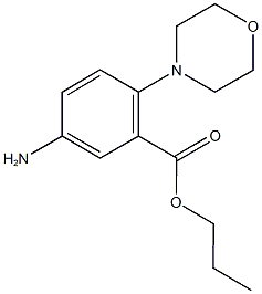 propyl 5-amino-2-(4-morpholinyl)benzoate 结构式