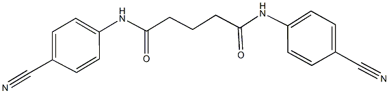 N~1~,N~5~-bis(4-cyanophenyl)pentanediamide 结构式