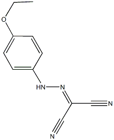 2-[(4-ethoxyphenyl)hydrazono]malononitrile 结构式