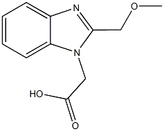 [2-(methoxymethyl)-1H-benzimidazol-1-yl]acetic acid 结构式