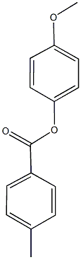 4-methoxyphenyl 4-methylbenzoate 结构式