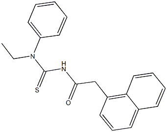 N-ethyl-N'-(1-naphthylacetyl)-N-phenylthiourea 结构式