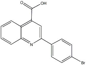 2-(4-bromophenyl)-4-quinolinecarboxylic acid 结构式