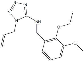 N-(1-allyl-1H-tetraazol-5-yl)-N-(2-ethoxy-3-methoxybenzyl)amine 结构式