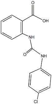 2-{[(4-chloroanilino)carbonyl]amino}benzoic acid 结构式