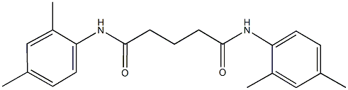 N~1~,N~5~-bis(2,4-dimethylphenyl)pentanediamide 结构式