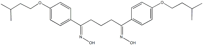 1,5-bis[4-(isopentyloxy)phenyl]-1,5-pentanedione dioxime 结构式