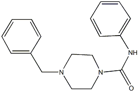 4-benzyl-N-phenyl-1-piperazinecarboxamide 结构式