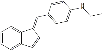 N-ethyl-N-[4-(1H-inden-1-ylidenemethyl)phenyl]amine 结构式