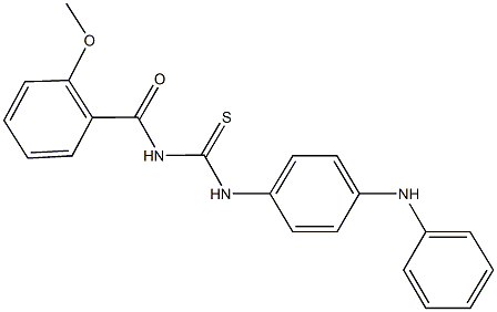 N-(4-anilinophenyl)-N'-(2-methoxybenzoyl)thiourea 结构式