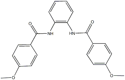 4-methoxy-N-{2-[(4-methoxybenzoyl)amino]phenyl}benzamide 结构式