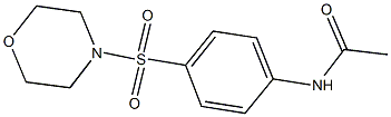 N-[4-(4-morpholinylsulfonyl)phenyl]acetamide 结构式