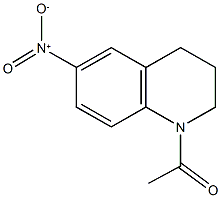 1-(6-硝基-3,4-二氢-2H-喹啉-1-基)乙酮 结构式