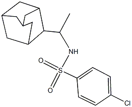 N-[1-(2-adamantyl)ethyl]-4-chlorobenzenesulfonamide 结构式