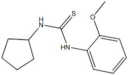 N-cyclopentyl-N'-(2-methoxyphenyl)thiourea 结构式