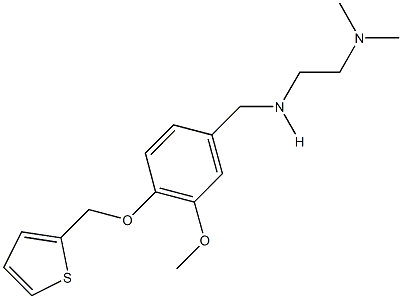 N-[2-(dimethylamino)ethyl]-N-[3-methoxy-4-(2-thienylmethoxy)benzyl]amine 结构式