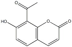 8-acetyl-7-hydroxy-2H-chromen-2-one 结构式