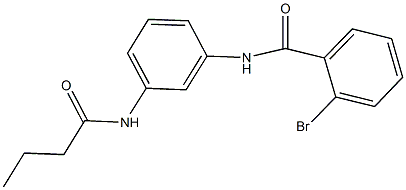 2-bromo-N-[3-(butyrylamino)phenyl]benzamide 结构式