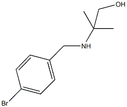2-[(4-bromobenzyl)amino]-2-methyl-1-propanol 结构式