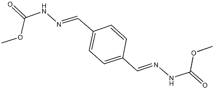 methyl 2-{4-[2-(methoxycarbonyl)carbohydrazonoyl]benzylidene}hydrazinecarboxylate 结构式