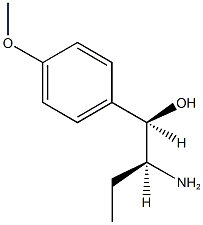 2-amino-1-(4-methoxyphenyl)-1-butanol 结构式