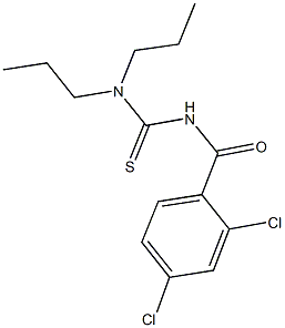 N'-(2,4-dichlorobenzoyl)-N,N-dipropylthiourea 结构式