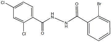 2-bromo-N'-(2,4-dichlorobenzoyl)benzohydrazide 结构式