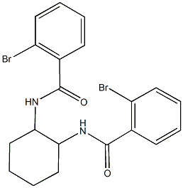 2-bromo-N-{2-[(2-bromobenzoyl)amino]cyclohexyl}benzamide 结构式