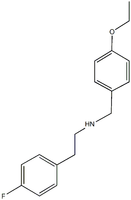 N-(4-ethoxybenzyl)-2-(4-fluorophenyl)ethanamine 结构式