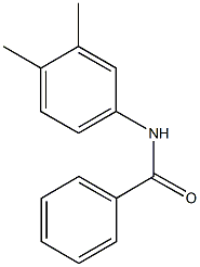 N-(3,4-dimethylphenyl)benzamide 结构式