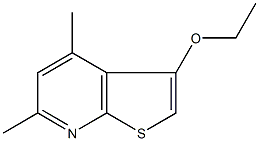 3-ethoxy-4,6-dimethylthieno[2,3-b]pyridine 结构式