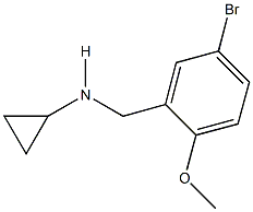 N-(5-bromo-2-methoxybenzyl)-N-cyclopropylamine 结构式