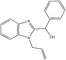 (1-allyl-1H-benzimidazol-2-yl)(phenyl)methanol 结构式