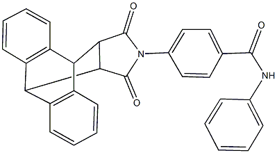 4-(16,18-dioxo-17-azapentacyclo[6.6.5.0~2,7~.0~9,14~.0~15,19~]nonadeca-2,4,6,9,11,13-hexaen-17-yl)-N-phenylbenzamide 结构式