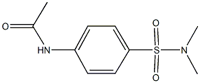 N-{4-[(dimethylamino)sulfonyl]phenyl}acetamide 结构式