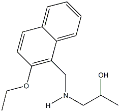 1-{[(2-ethoxy-1-naphthyl)methyl]amino}-2-propanol 结构式