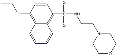 4-ethoxy-N-[2-(4-morpholinyl)ethyl]-1-naphthalenesulfonamide 结构式