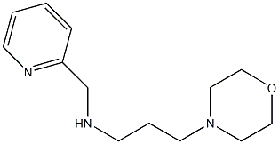 N-[3-(4-morpholinyl)propyl]-N-(2-pyridinylmethyl)amine 结构式