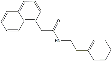 N-(2-cyclohex-1-en-1-ylethyl)-2-(1-naphthyl)acetamide 结构式