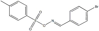 1-bromo-4-({[(4-methylphenyl)sulfonyl]oxyimino}methyl)benzene 结构式