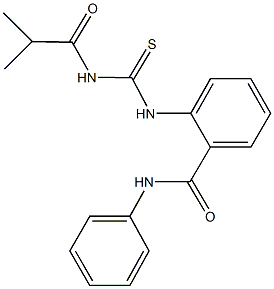 2-{[(isobutyrylamino)carbothioyl]amino}-N-phenylbenzamide 结构式